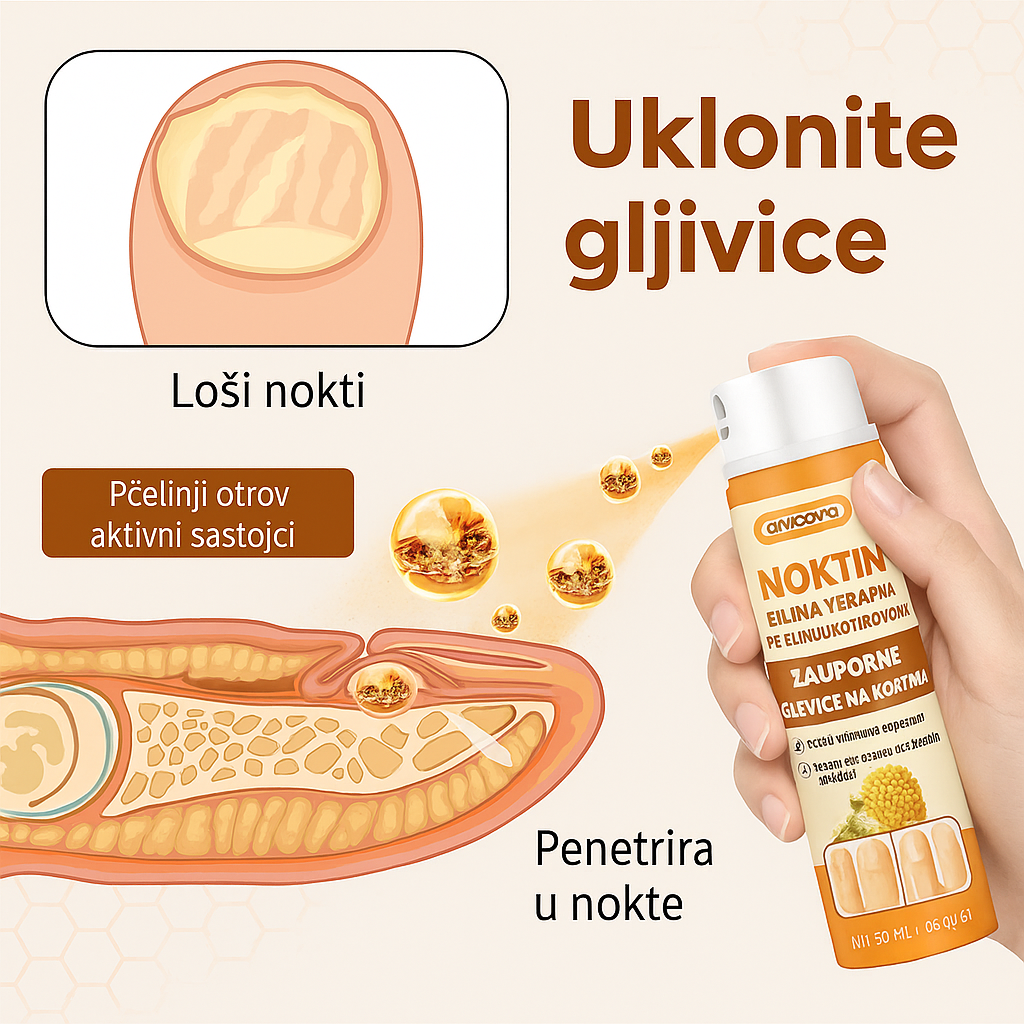 Noktin® sprej Uništava gljivice 1+1 GRATIS