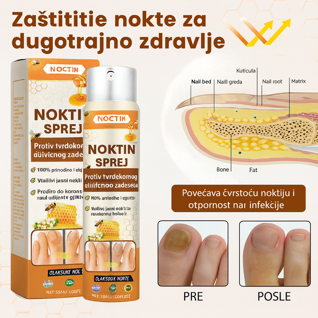 Noktin® sprej Uništava gljivice 1+1 GRATIS